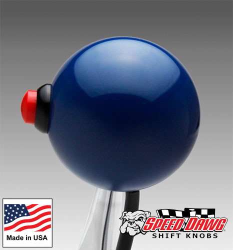 Dark Blue Shift Knob with Line Lock / Nitrous Button